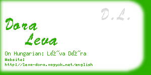 dora leva business card